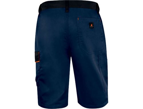 Bermuda deltaplus com cintura ajustavel e 5 bolsos cor azul-laranja tamanho s , Deltaplus , 75775 , 3295249289768